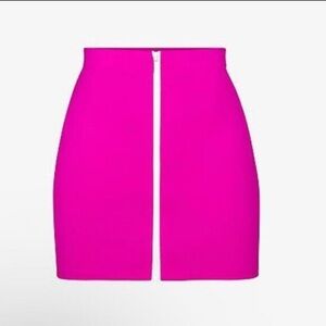 NWT Skims Sporty Zipper Swim Mini Skirt - Hibiscus, Size S!